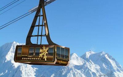 Gondola Saulire w Courchevel (foto: Dinezine Design)