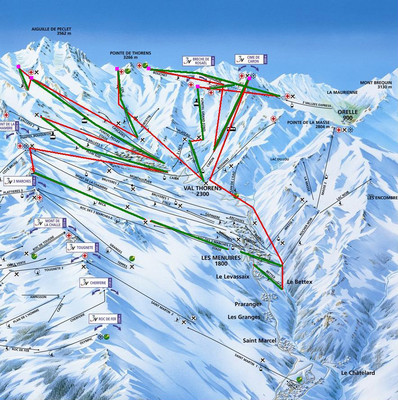 Mapa tras zjazdowych Mapa tras zjazdowych