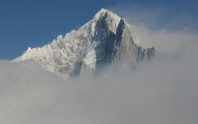Chamonix Mont Blanc we mgle / fot. P. Tomczyk